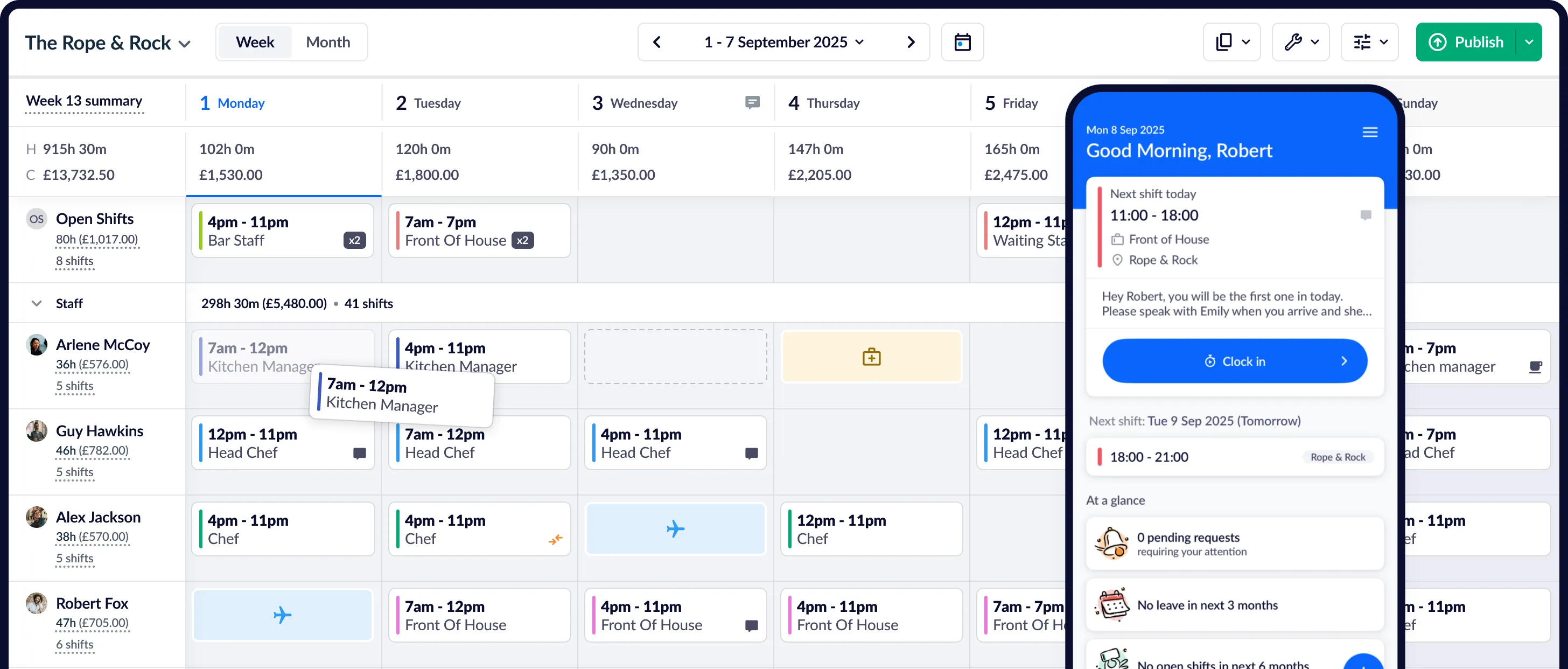 Online Rota Software Workforce Management RotaCloud