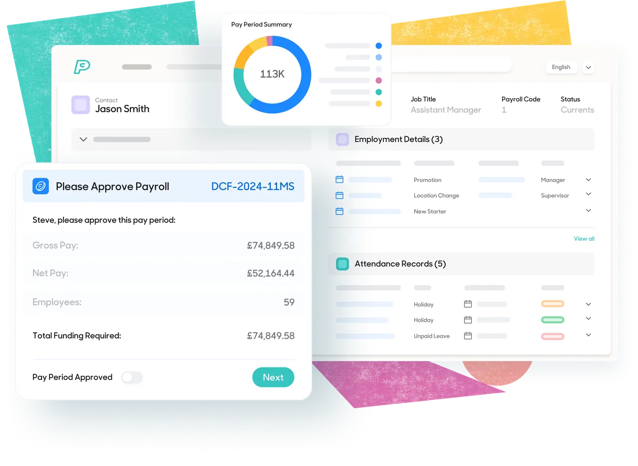 Screenshots of PayCaptain