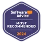 Software Advice most recommended 2024 accolade badge