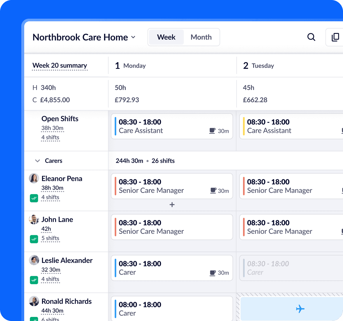 Online staff rotas employee scheduling software RotaCloud