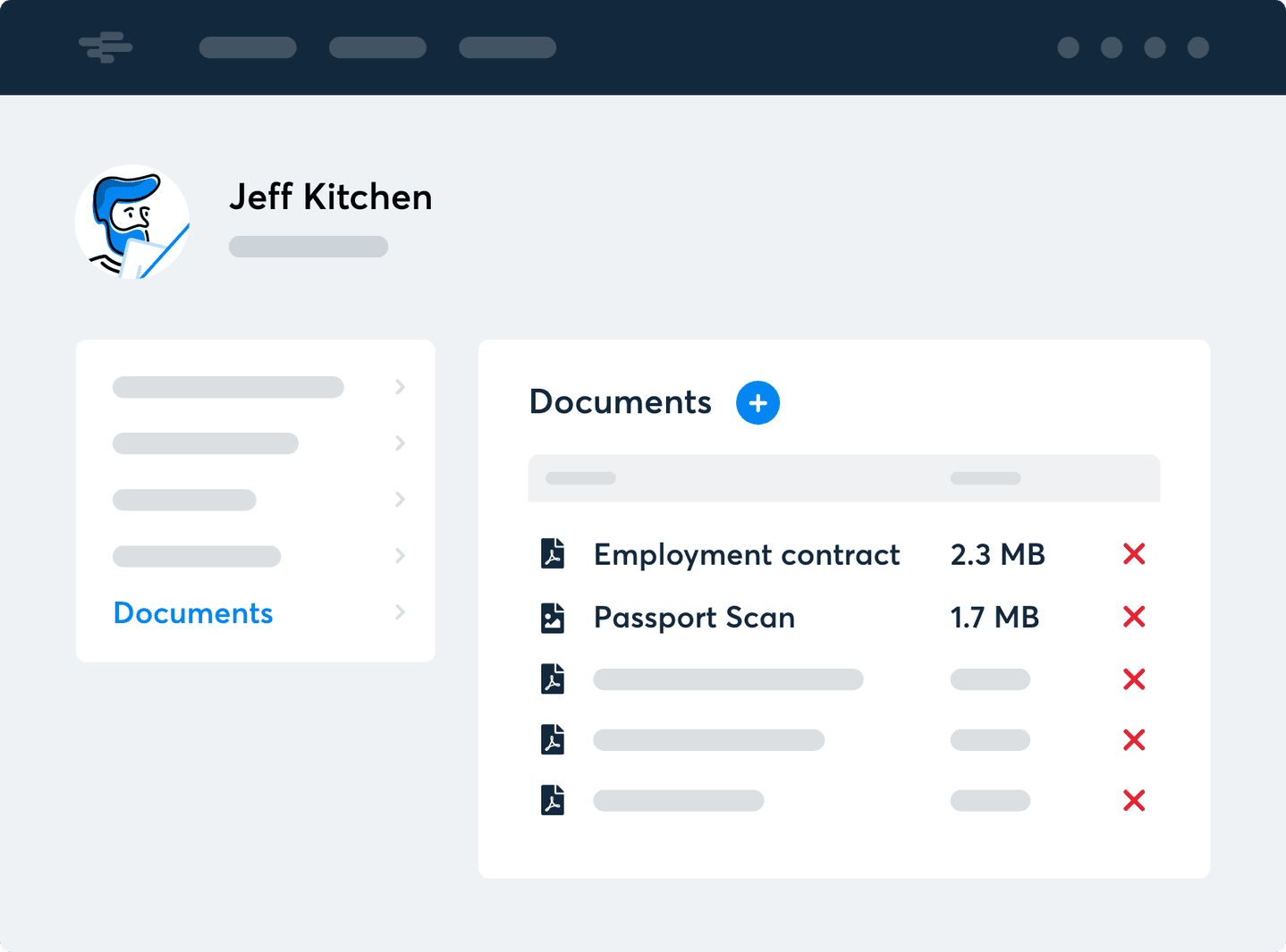 List of documents in RotaCloud