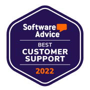 Software Advice Best Support 2021 accolade badge